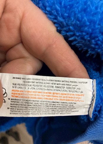 Mavi Erkek Çocuk Peluş Sweatshirt ALT TAKIM - Görsel 4