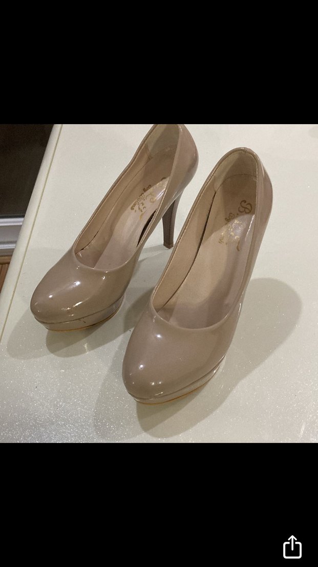 Bej Rugan Stiletto Topuklu Kadın Ayakkabı - Görsel 2