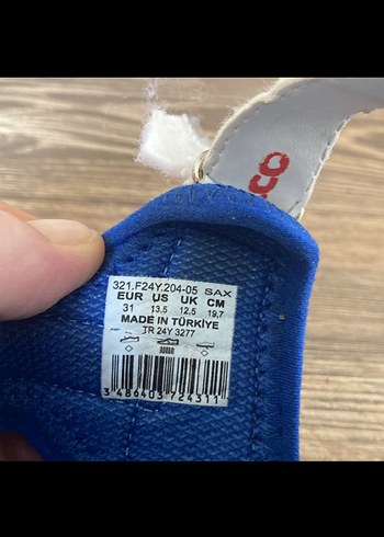 31 Beden mavi Renk Vicco Mavi Erkek Çocuk Cırt Cırtlı Sandalet
