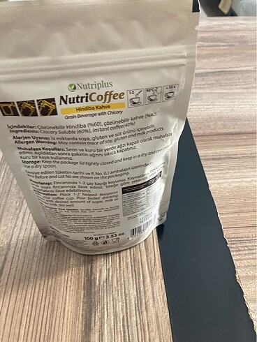 Beden NUTRİCOFFEE (Hindibağ kahve)