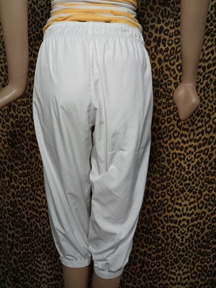 Adidas Beyaz Rahat Kesim Midi Kadın Pantolon - Görsel 2