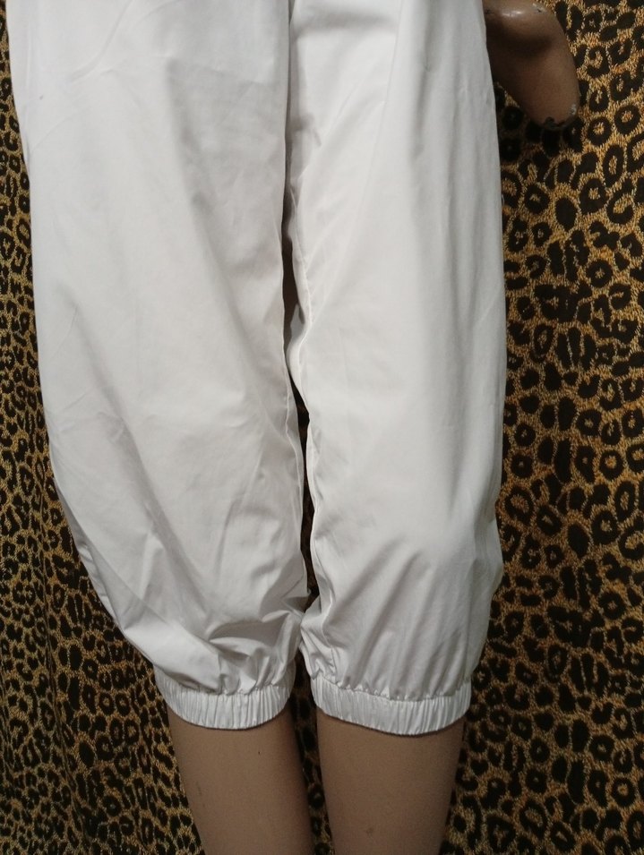 Adidas Beyaz Rahat Kesim Midi Kadın Pantolon - Görsel 4