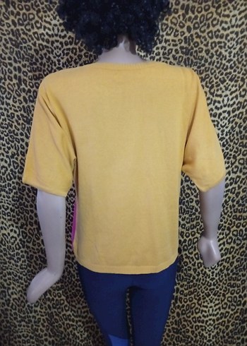 adL Renkli Desenli Kadın Mini Bluz - Görsel 2