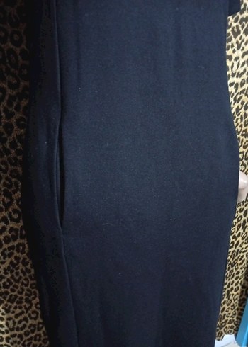 adL Siyah Kadın Kısa Kollu Triko Elbise - Görsel 4