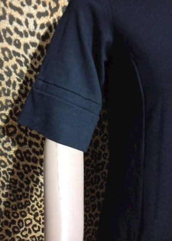 adL Siyah Kadın Kısa Kollu Triko Elbise - Görsel 5