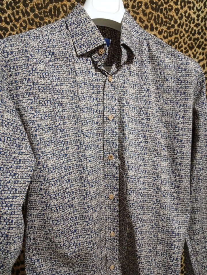 Marco Benelli Gri Erkek Uzun Kollu Düğmeli Gömlek - Görsel 3