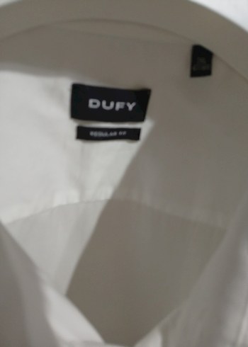 DUFY Uzun Kollu Beyaz Düğmeli Erkek Gömlek - Görsel 4