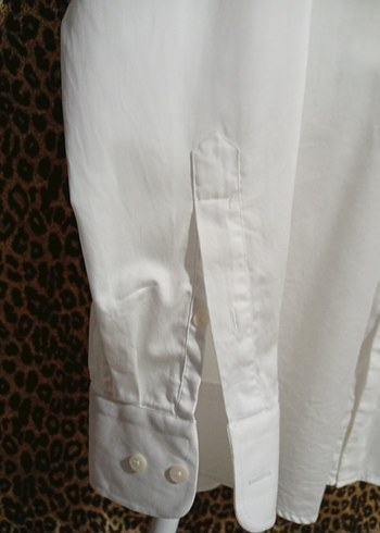 DUFY Uzun Kollu Beyaz Düğmeli Erkek Gömlek - Görsel 5