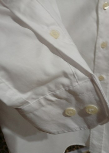 NetWork Düğmeli Beyaz Pamuklu Erkek Gömlek - Görsel 4