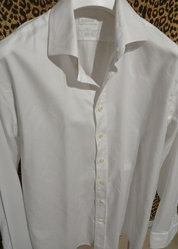 NetWork Düğmeli Beyaz Pamuklu Erkek Gömlek - Görsel 3