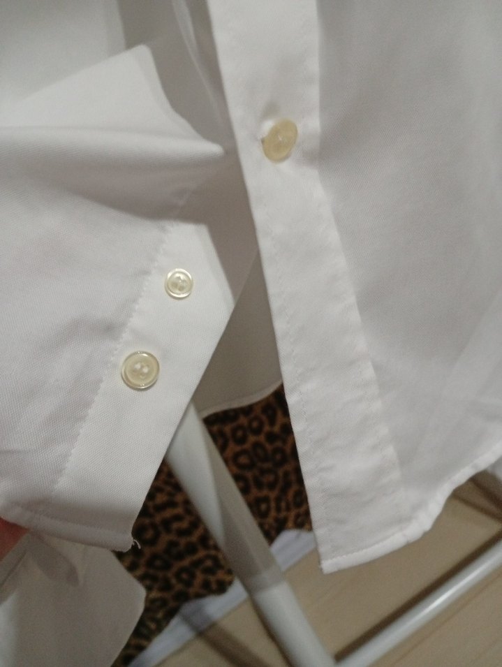 NetWork Düğmeli Beyaz Pamuklu Erkek Gömlek - Görsel 5