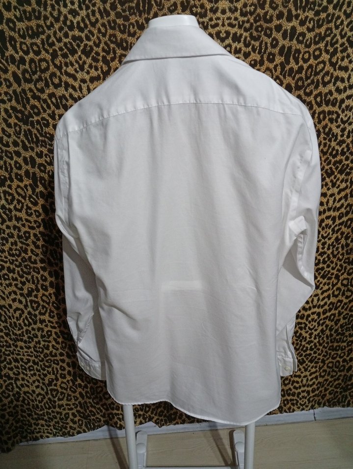 NetWork Düğmeli Beyaz Pamuklu Erkek Gömlek - Görsel 2