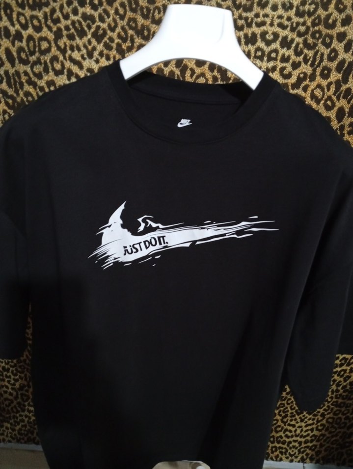 NİKE Siyah Erkek Baskılı Oversize Tişört - Görsel 3