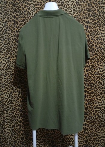 fabrika Erkek Haki Kısa Kollu Polo Yaka Tişört - Görsel 2