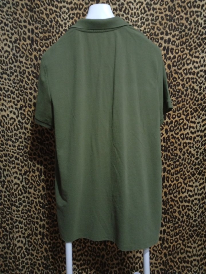 fabrika Erkek Haki Kısa Kollu Polo Yaka Tişört - Görsel 2