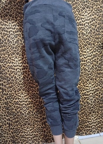 POLOGARAGE Erkek Gri Kamuflaj Desenli Rahat Eşofman - Görsel 2