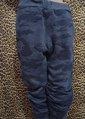 POLOGARAGE Erkek Gri Kamuflaj Desenli Rahat Eşofman - Görsel 4