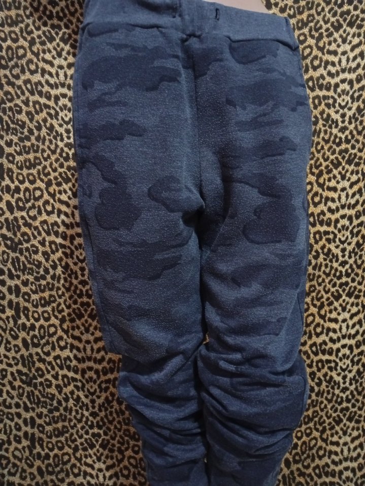 POLOGARAGE Erkek Gri Kamuflaj Desenli Rahat Eşofman - Görsel 4