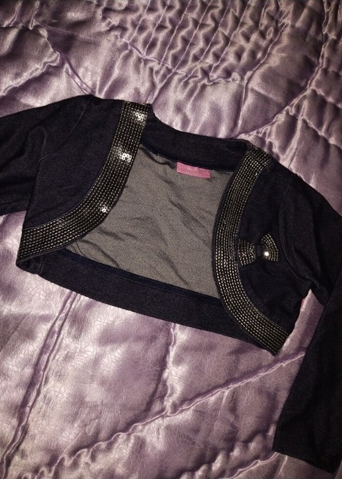 Crop ceket çocuk  - Görsel 4