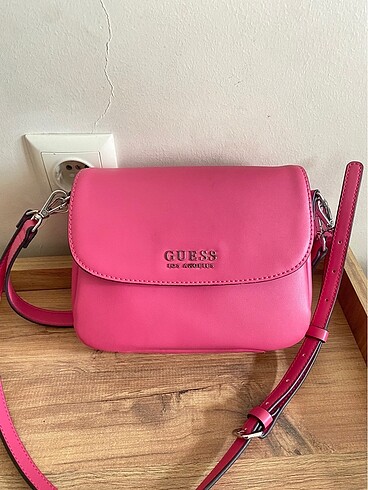 orijinal Guess çanta pembe