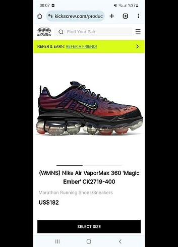 Nike Nike Air VaporMax 360 Unisex Sneakers