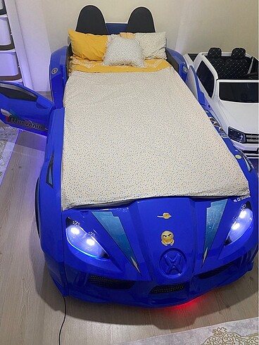  Beden mavi Renk Bazalı arabalı yatak