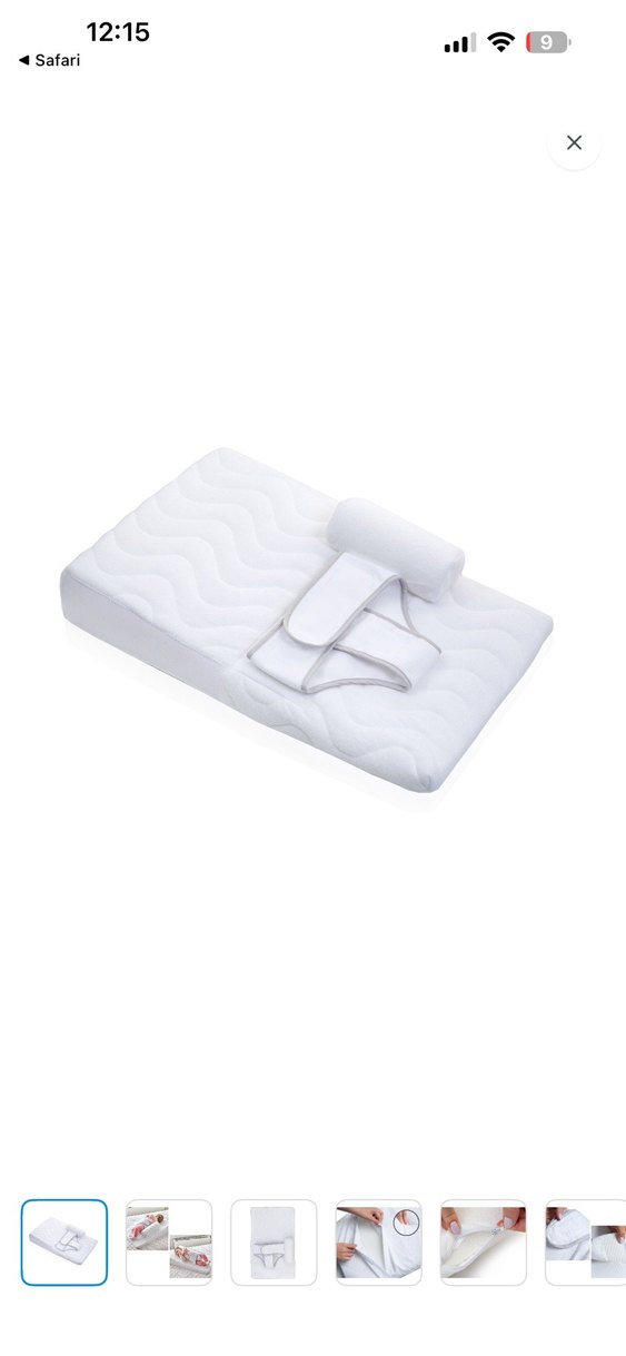 Beyaz Bebek Uyku Destek Minderi - Görsel 2