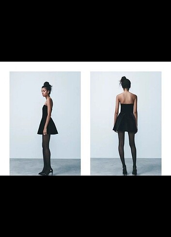 Zara Orijinal zara kadife tulum elbise 