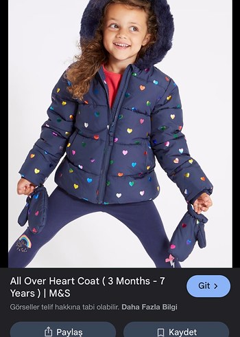 Marks&Spencer kız çocuk montu