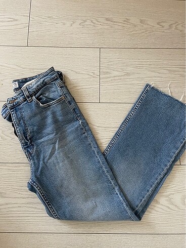 bershka kot crop flare pantolon