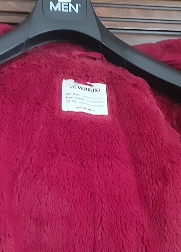 10 Yaş Beden bordo Renk Mont ici peluş sıcak tutar