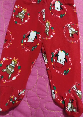 3'lü Kız Çocuk Takım Kırmızı Sweatshirt,2li Tayt - Görsel 3