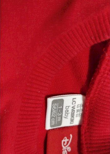 3'lü Kız Çocuk Takım Kırmızı Sweatshirt,2li Tayt - Görsel 2