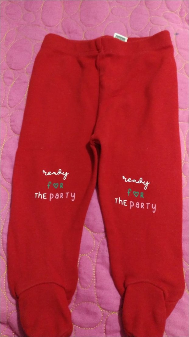 3'lü Kız Çocuk Takım Kırmızı Sweatshirt,2li Tayt - Görsel 4