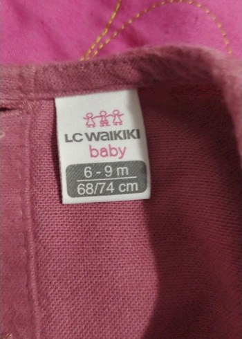 Uzun Kollu Düğmeli Pembe Kız Elbisesi - Görsel 2