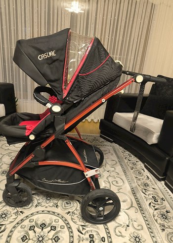 Kırmızı CASUAL Bebek Arabası Yepyeni - Görsel 4
