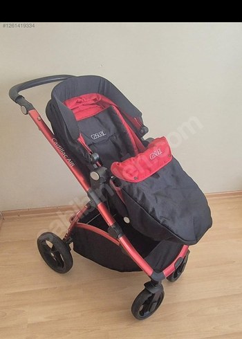 Kırmızı CASUAL Bebek Arabası Yepyeni - Görsel 3