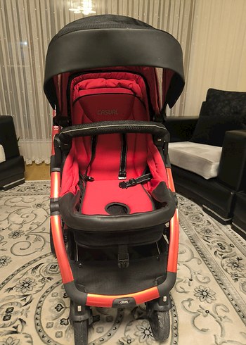 Kırmızı CASUAL Bebek Arabası Yepyeni - Görsel 5