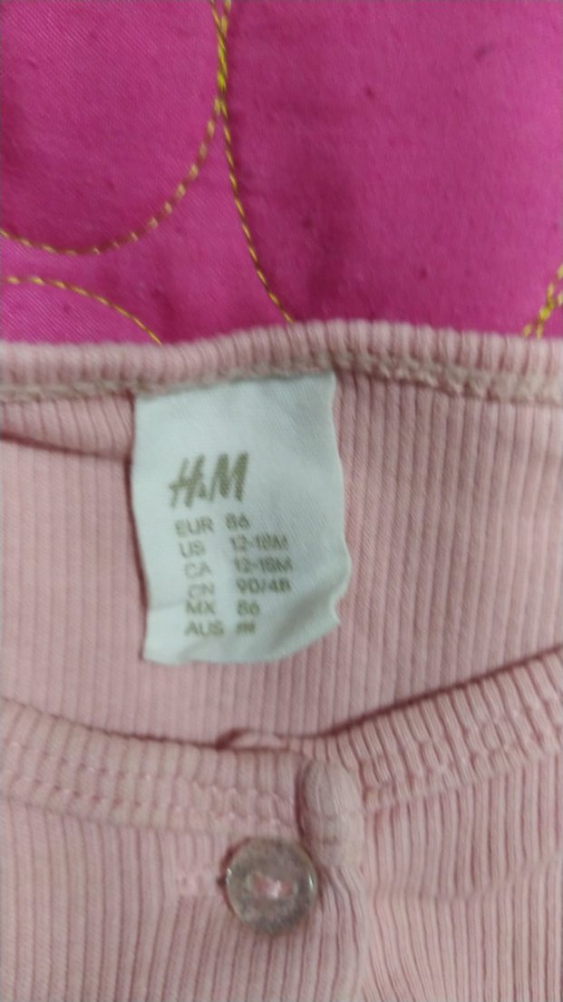 Pembe Kız Çocuk Düğmeli İnce Hırka - Görsel 3