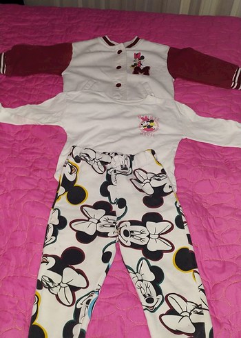 Kız Çocuk Renkli Baskılı eşofman altı - Görsel 4