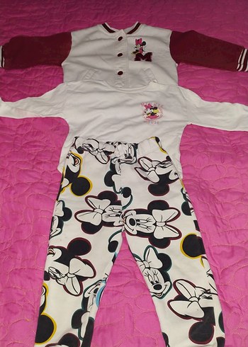 Kız Çocuk Renkli Baskılı eşofman altı - Görsel 3