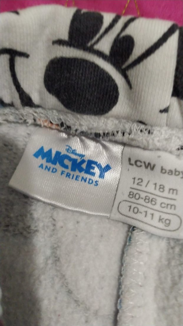 Kız Çocuk Renkli Baskılı eşofman altı - Görsel 2