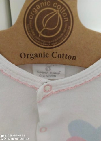 Beyaz Baskılı Sevimli Kız Bebek Tulum - Görsel 3