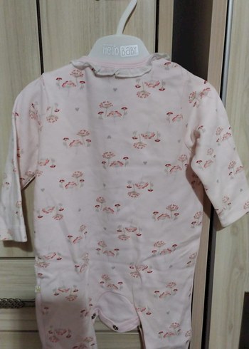 Dantel Detaylı Pembe Kız Bebek Tulum - Görsel 2