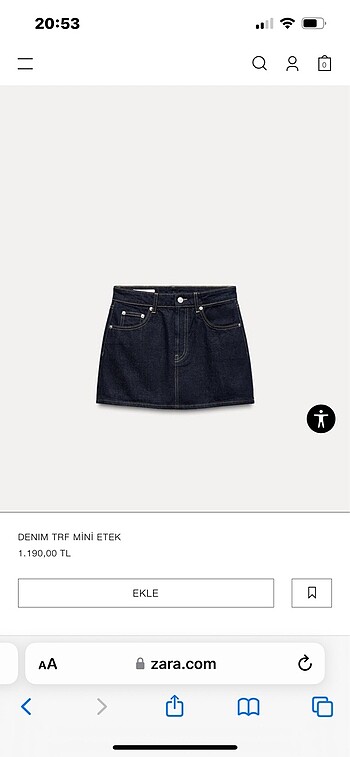 zara kot etek
