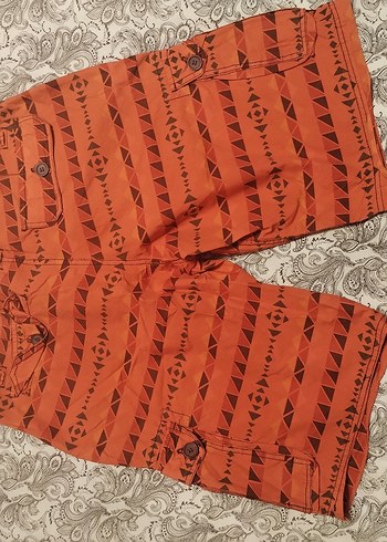 Renkli Desenli Erkek Kısa Bermuda Şort - Görsel 6