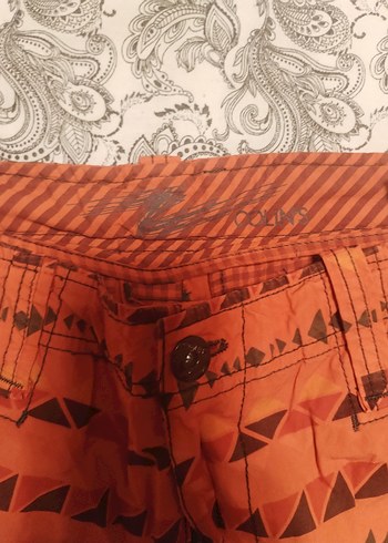 Renkli Desenli Erkek Kısa Bermuda Şort - Görsel 3