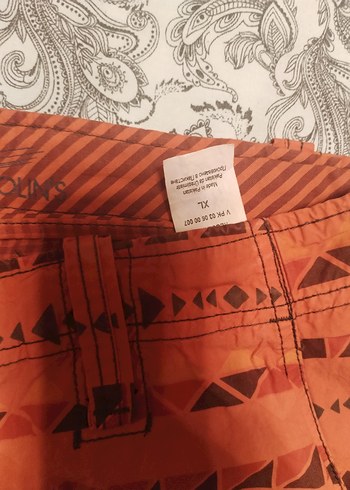 Renkli Desenli Erkek Kısa Bermuda Şort - Görsel 2