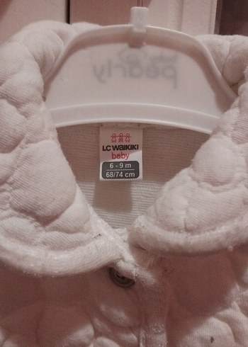 Kız Çocuk Beyaz Düğmeli Yelek - Görsel 2