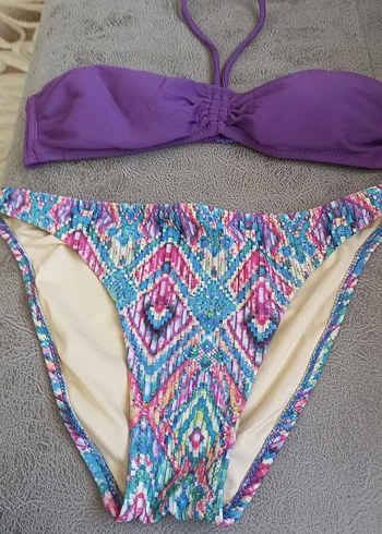 Bohem Mor Bağlamalı Bikini Takımı
